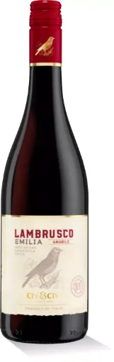 Lambrusco 0,75L Rosso ((červená)