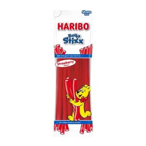 Haribo day 200g Balla Stixx Strawberry