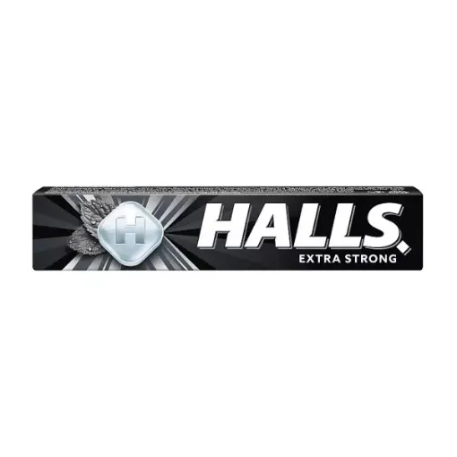 Halls 33,5g Extra strong (černá)