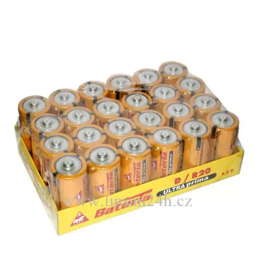 Baterie R20 6ks/b  Žlutá