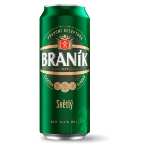 Braník plech. 0,5l světlý 4x6ks