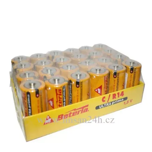 Baterie R14 Žlutá
