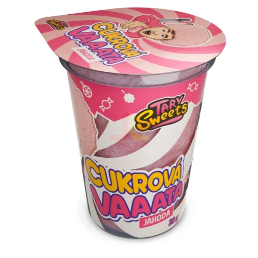 Tary Sweets Cukrová Vata 20g - Jahoda