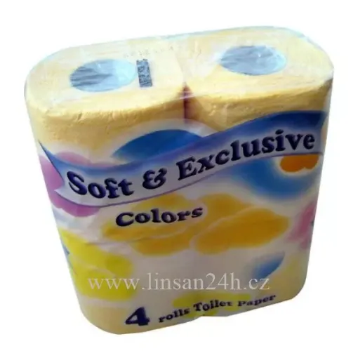 Soft Exclusive Toaletní 20/4ks Žlutá 2vrstvý