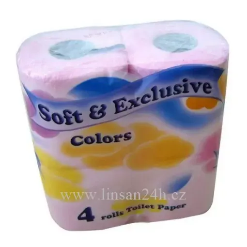 Soft Exclusive Toaletní 20/4ks Růžová 2vrstvý