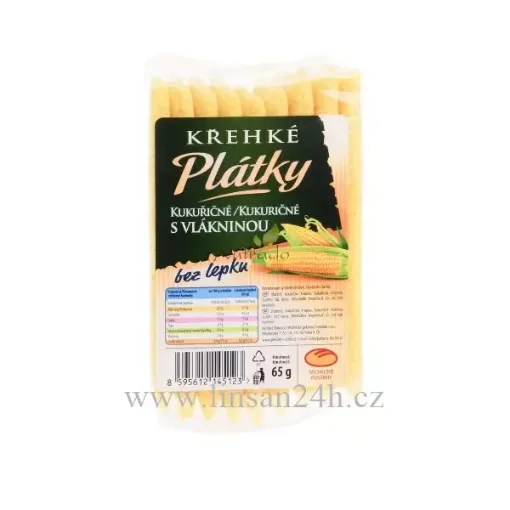 Křehké plátky 65g - Kukuřičné s vlák. 6*5ks