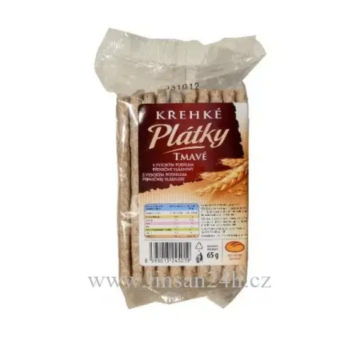 Křehké plátky 65g - Tmavé 6*6ks