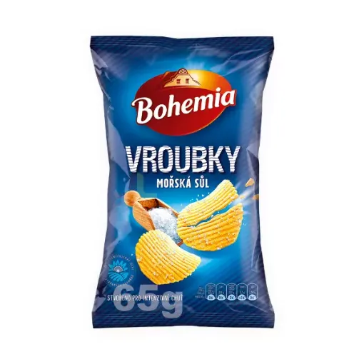 Bohemia chips Vroubky 65g Sůl