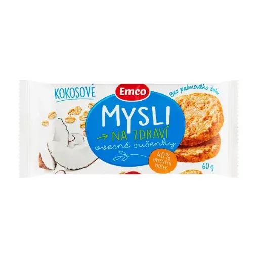 Emco Mysli Sušenky 60g - Kokosové