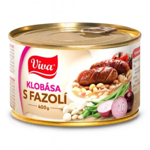 Viva 400g Klobása s Bílou Fazolí