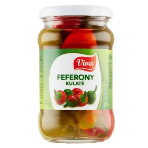 Feferonky Kulaté 320g VIVA