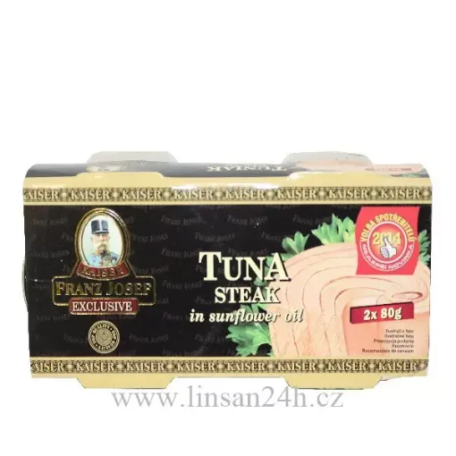 TunaSteak FranzJ.K - 2x80g ve slunečnicovém oleji