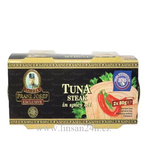 TunaSteak FranzJ.K - 2x80g v pikantním oleji