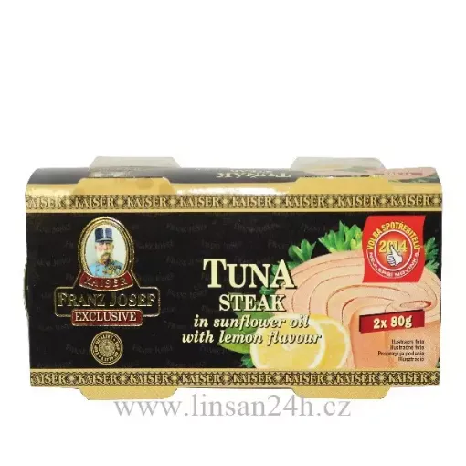 TunaSteak FranzJ.K -  2x80g v oleji s citrónem