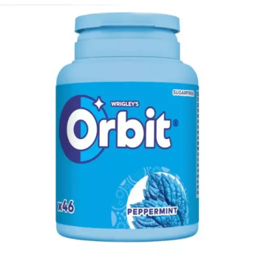 Orbit Dóza Peppermint - Lo 64g 46x Modrý