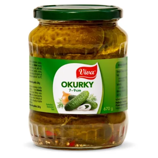 Okurky 7 - 9 cm 670g - VIVA