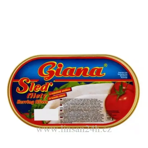 Sleď Filety 170g V Rajčatové Omáč. GIANA