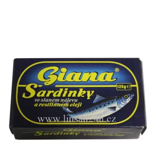 Sardinky 125g ve slunecnicovem oleji  GIANA