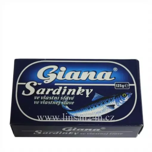 Sardinky 125g Ve Vlastní Šťávě GIANA