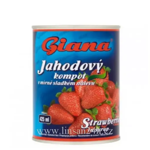 Jahodový kompot 425ml GIANA