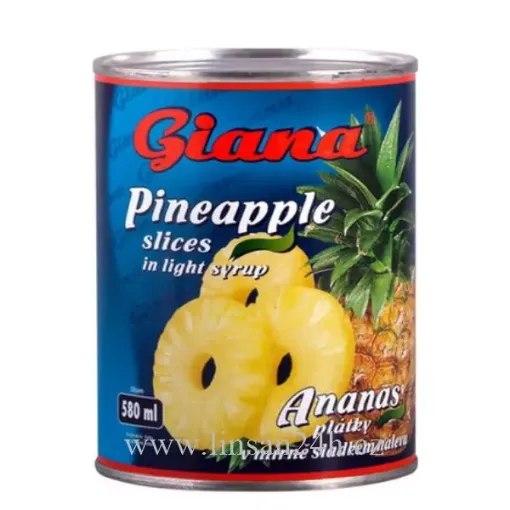 Ananas plátky 580ml GIANA