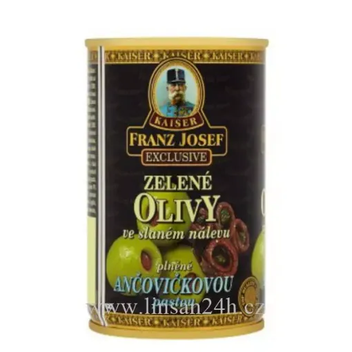 Olivy FJK -  300g Ančovičky Zelené Plech