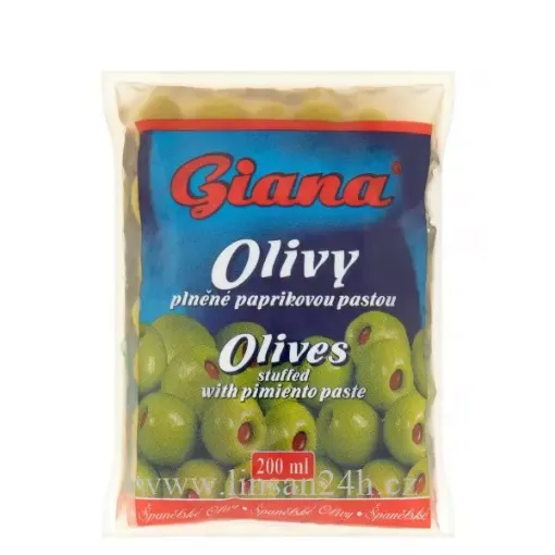 Olivy GIANA - 200ml zelené sáček paprikou