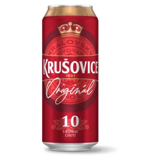 Krušovice Plech. 500ml 10* - 4,2%