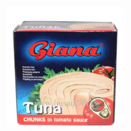 Tuňák GIANA - 80g Kousky (CHUNKS) v Rajčatové omáce