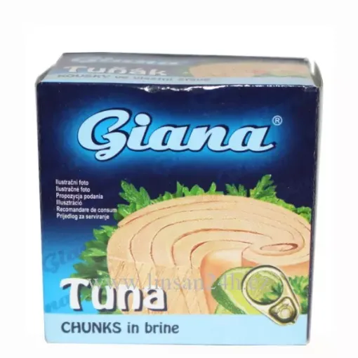 Tuňák GIANA - 80g Kousky (CHUNKS) ve Vlastní šťavě