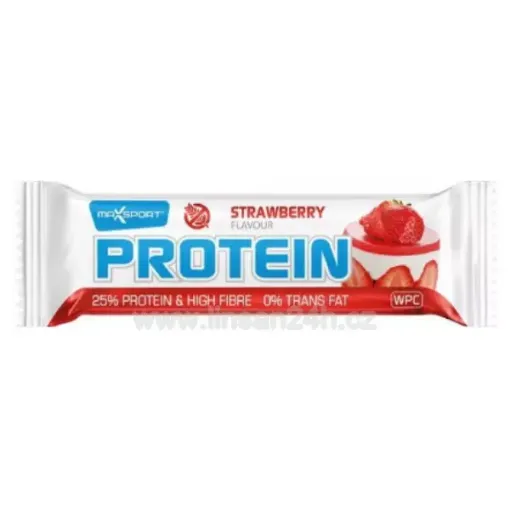 MaXsport GF Protein tyč. 60g Strawberry - Jahoda