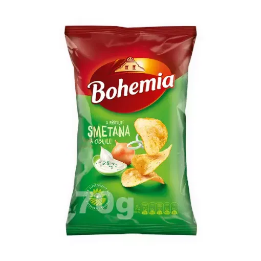 Bohemia chips 70g Smetana a Cibule