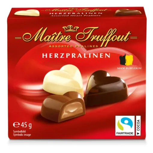 Maitre Pralines 45g Herzpraline - Mini Belgian Heart