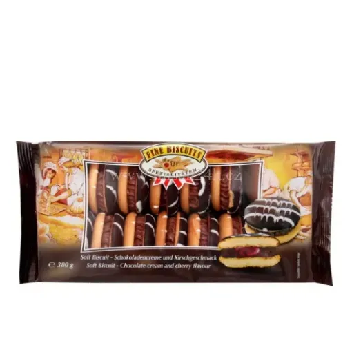 Fine Biscuits 380g Jaffa Sandwich Chocolate Cherry