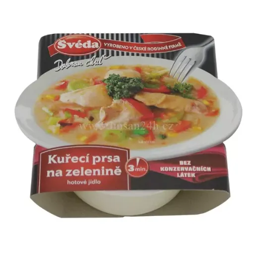 Švéda 340g Kuřecí prsa na zelenině