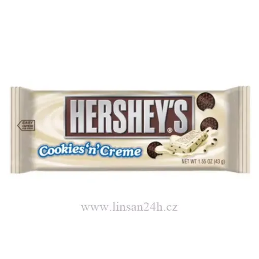 Hershey's Cookies 'N' Creme 43g (1,6 OZ) 36ks*12b