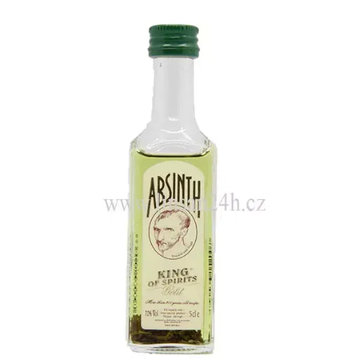 Mini Absinth King of Spirits 70% 0.05L Gold