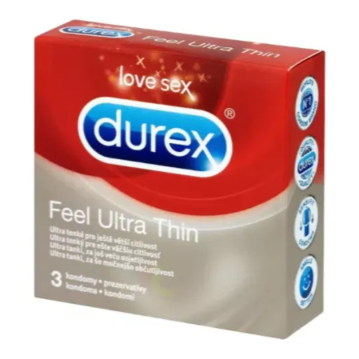 Durex 3ks Feel Thin XL - Extra Lubricated