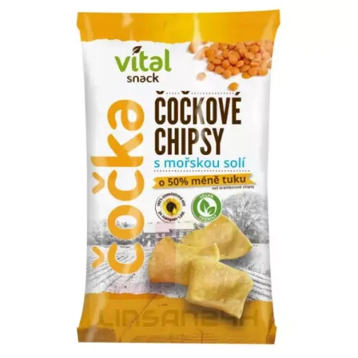 VitalCocka 65g Cockové Chipsy s morskou solí