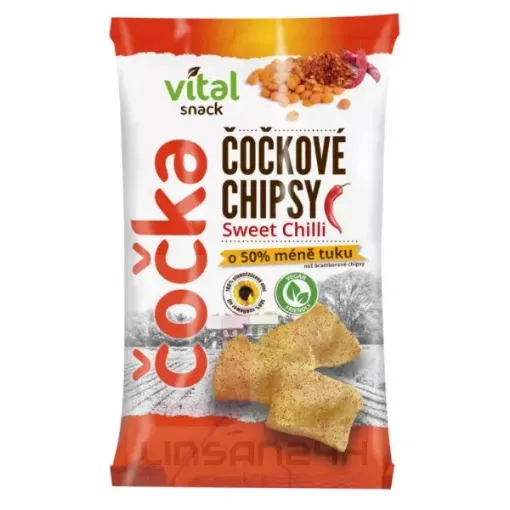 VitalCocka 65g Cockové Chipsy - Sweet Chilli