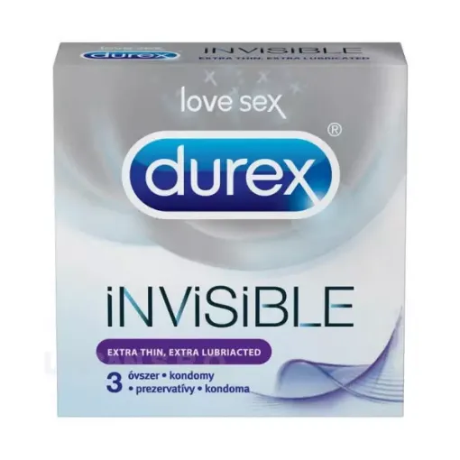 Durex 3ks Invisible Extra Lubricated