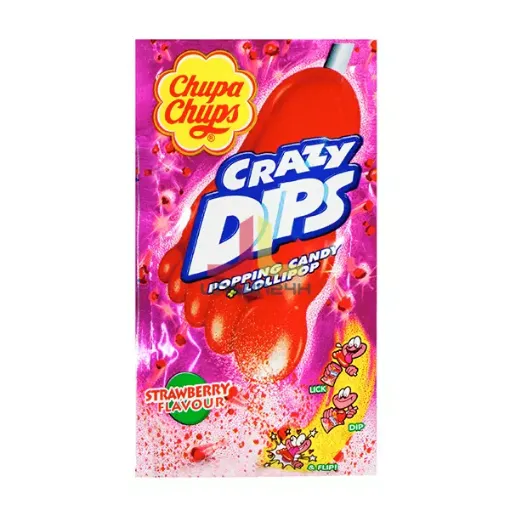 ChupaChups CRAZY DIPS 14g Strawberry (12b x 24ks)