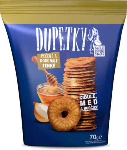 DUPETKY pecené & horcice-med-cibule 21x70g