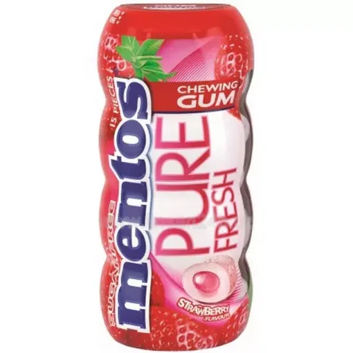 MENTOS GUM PF 30g Fruit Strawberry (12b x 10ks)