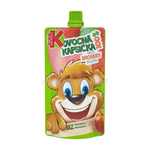 Kubík Ovocná Kapsicka 100g Jablko, Broskev