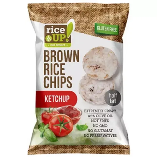 Rice Up 60g Rýžové chipsy kecup