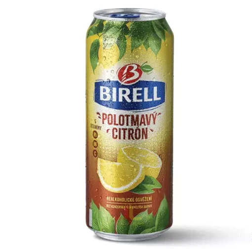 Birell plech 0.5l Polotmavý - Citron