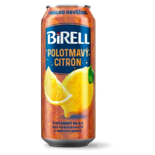 Birell plech 0.5l Polotmavý - Citron