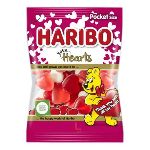 Haribo H1 Love Hearts 80g