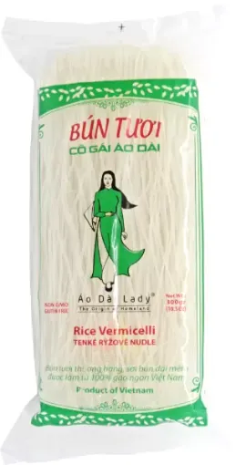 Bun Tuoi 300g Co Gai Ao Dai -Tenké Rýžové Nudle